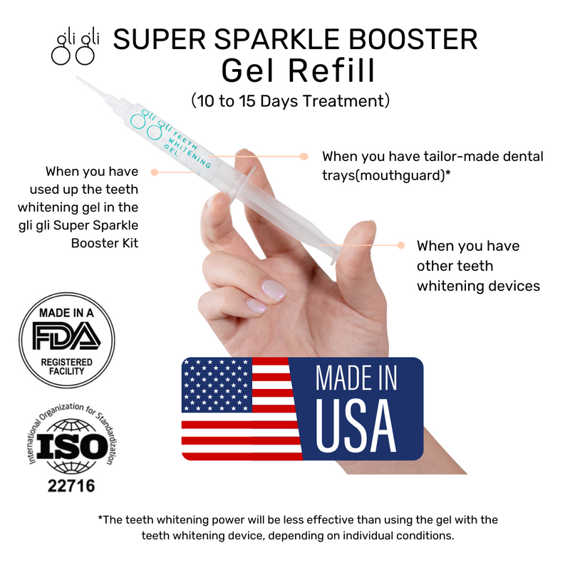 Super Sparkle booster gel refill features